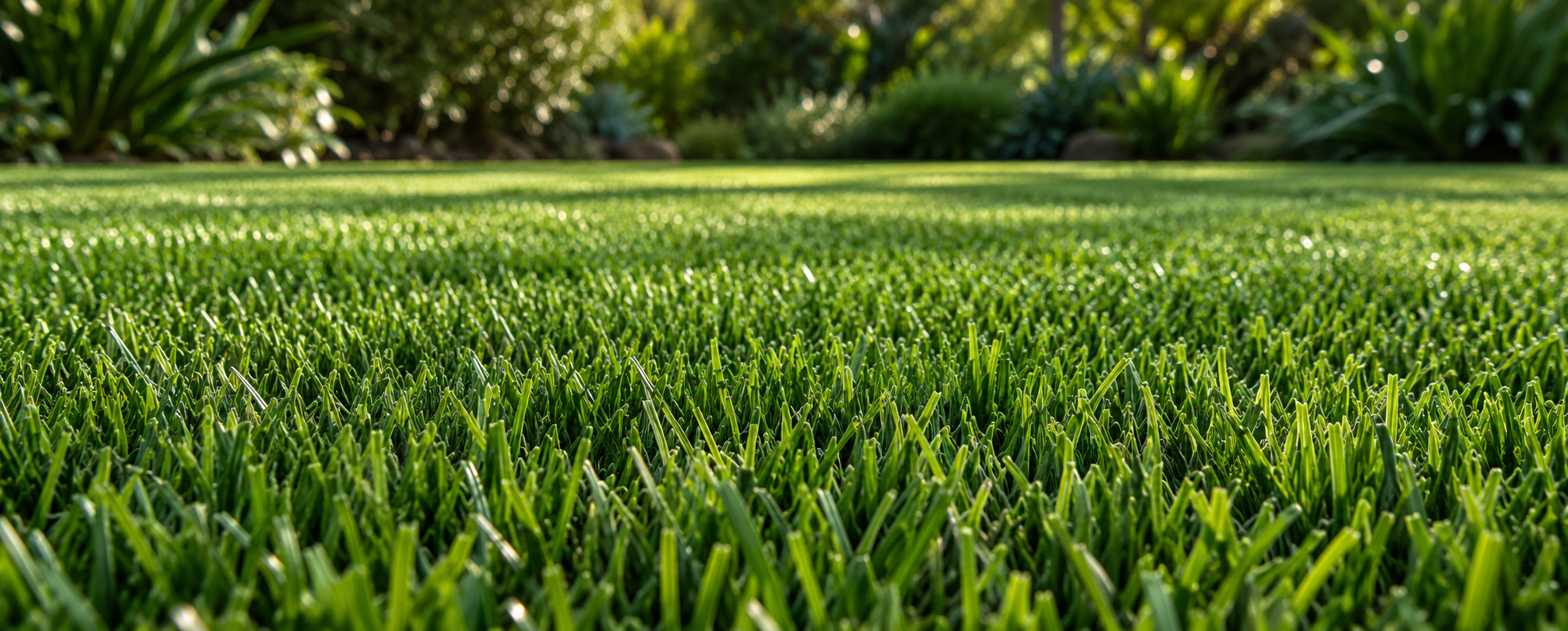 Illustrative close-up of artificial grass